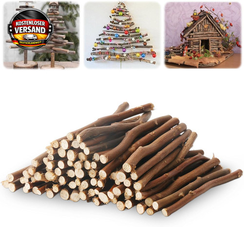 Holzstäbe basteln 100 stück - holzstäbe,