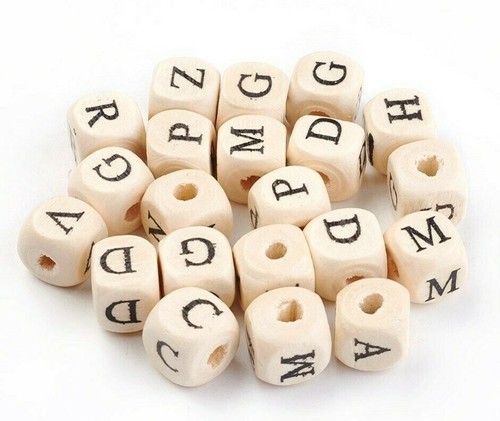 100 buchstabenperlen würfel - 100,