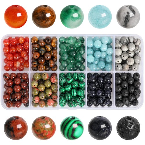 Edelstein perlen 6mm - rund,, 300