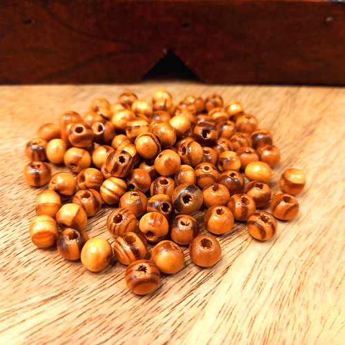 100 holzperlen bastelperlen - /,