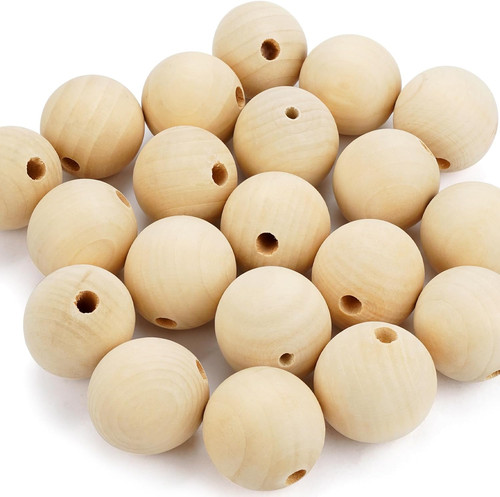 Holzperlen 40mm zum - , basteln